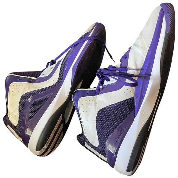 Adidas Purple and White CrazyGhost Basketball Shoes Size 16 main image 6